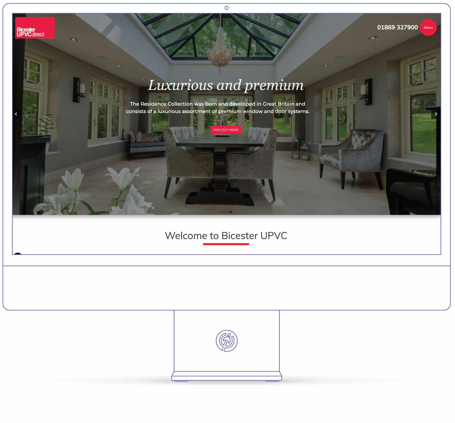 Old vs new website design example