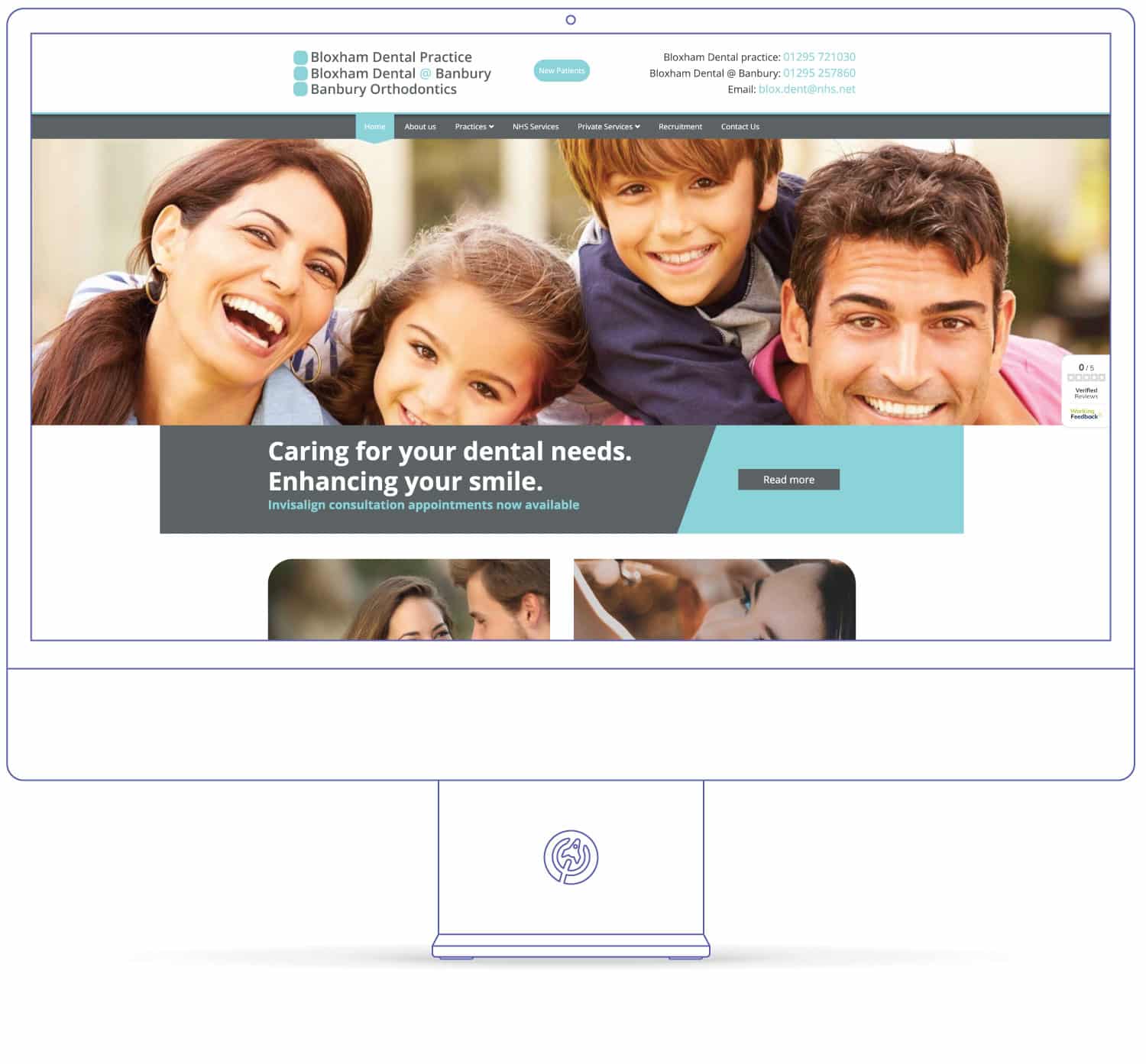 Old vs new website design example