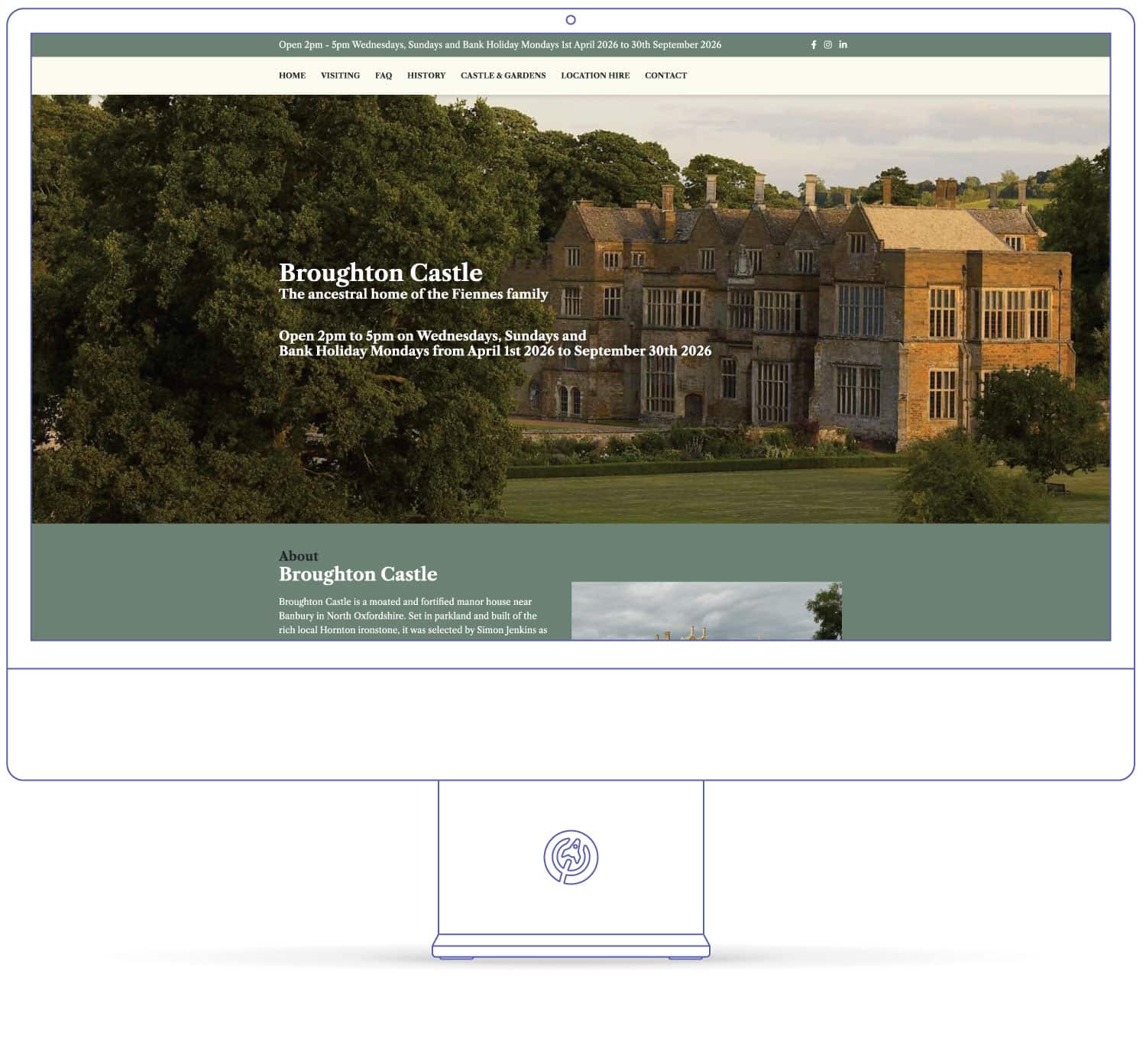 Old vs new website design example
