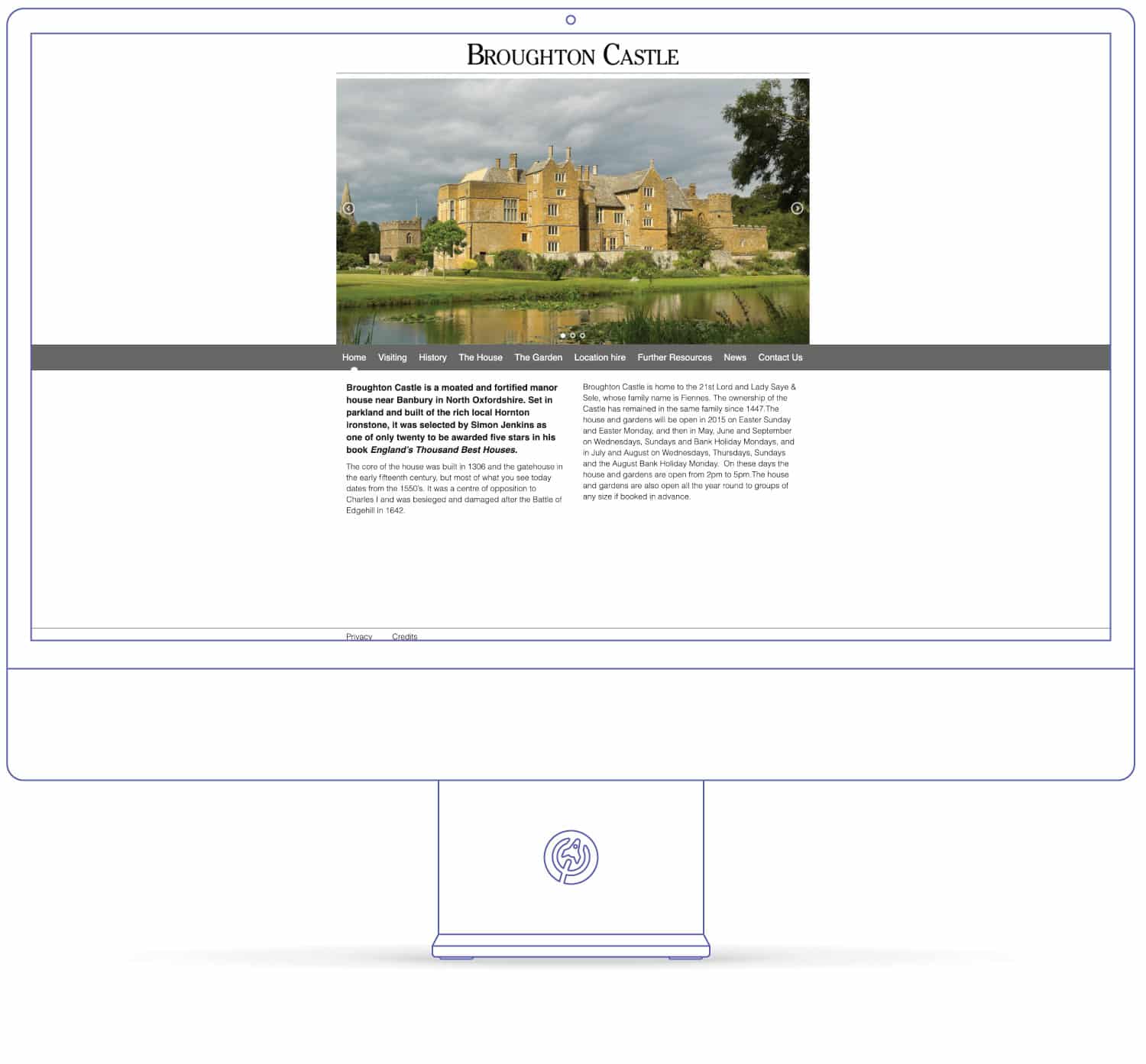 Old vs new website design example